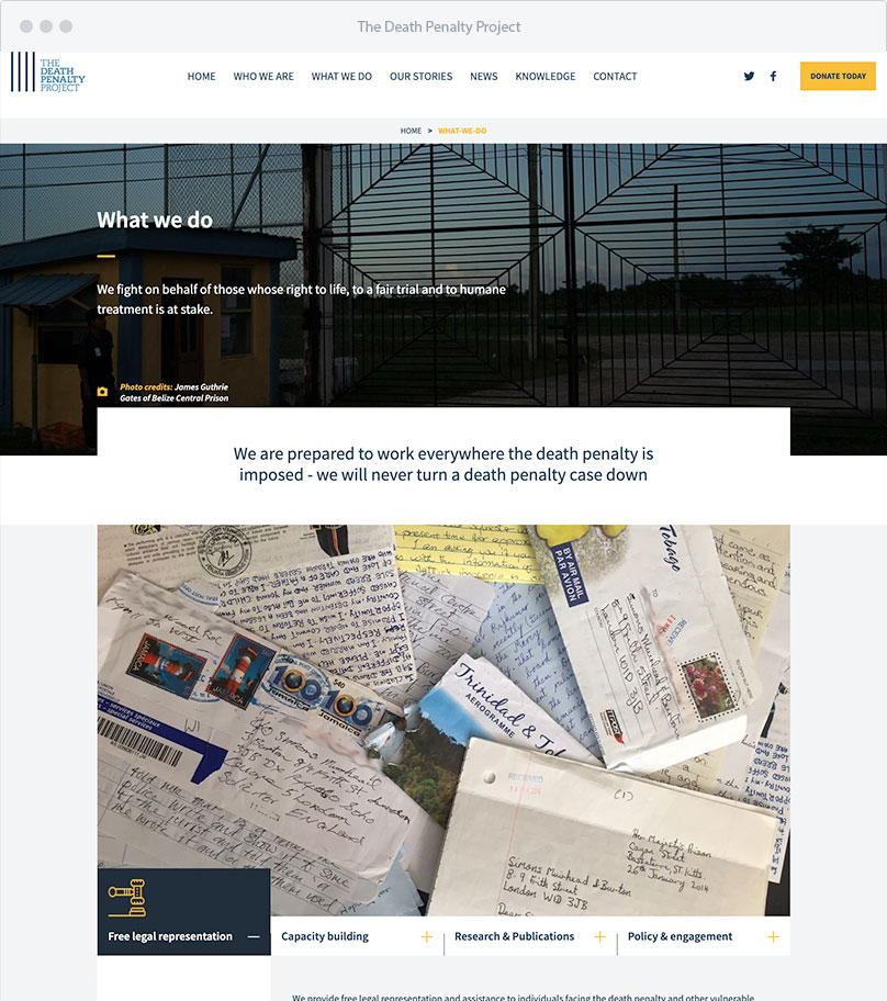 Case study image for Death Penalty Project