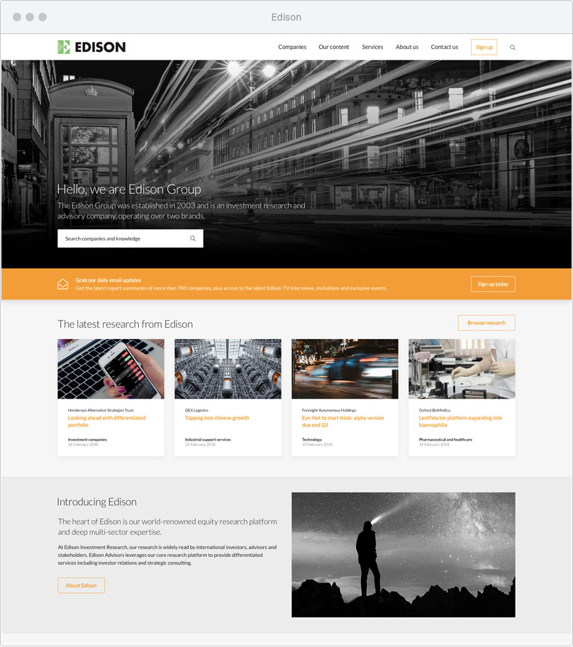 Case study image for Edison