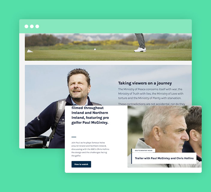 Case study image for Golf’s Greatest Holes