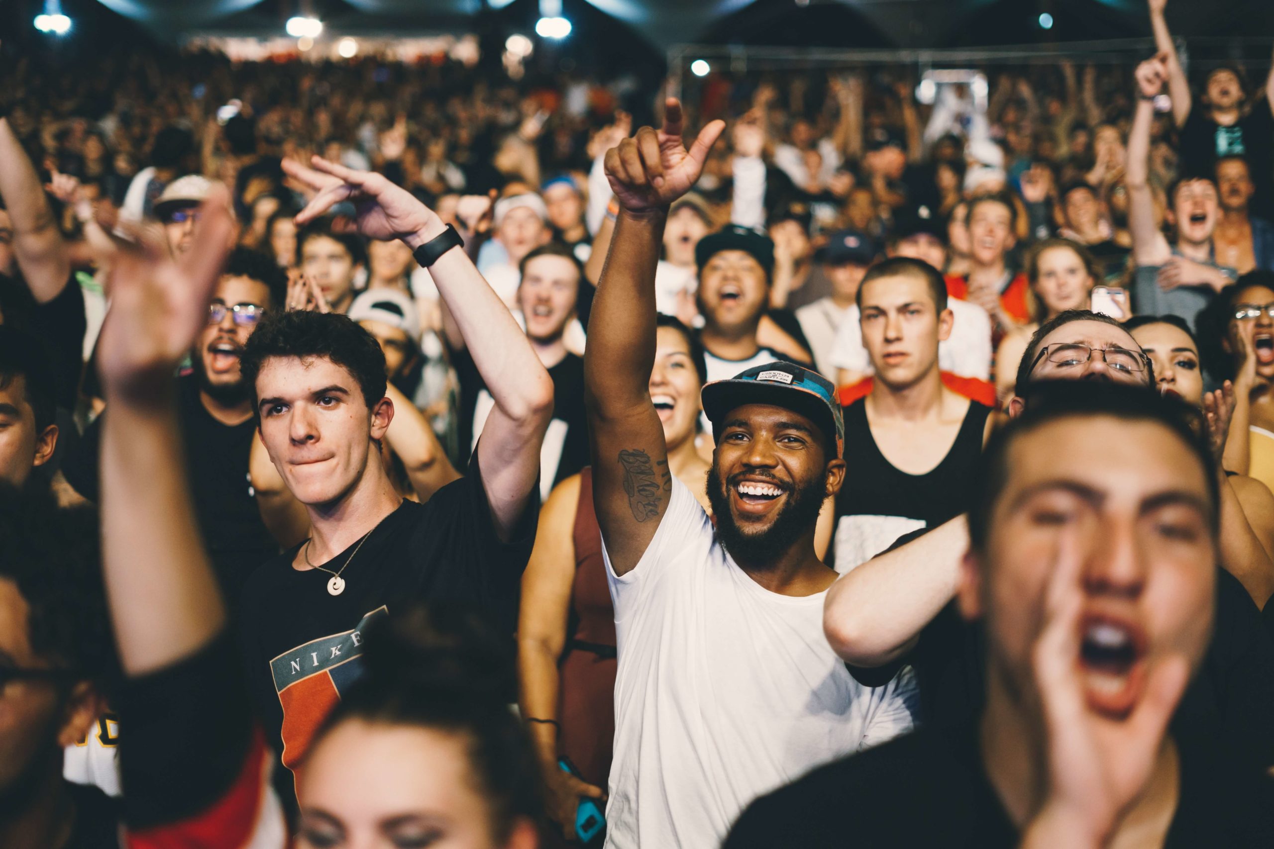 High engagement crowd