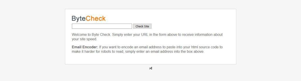 Byte Check Website Screenshot