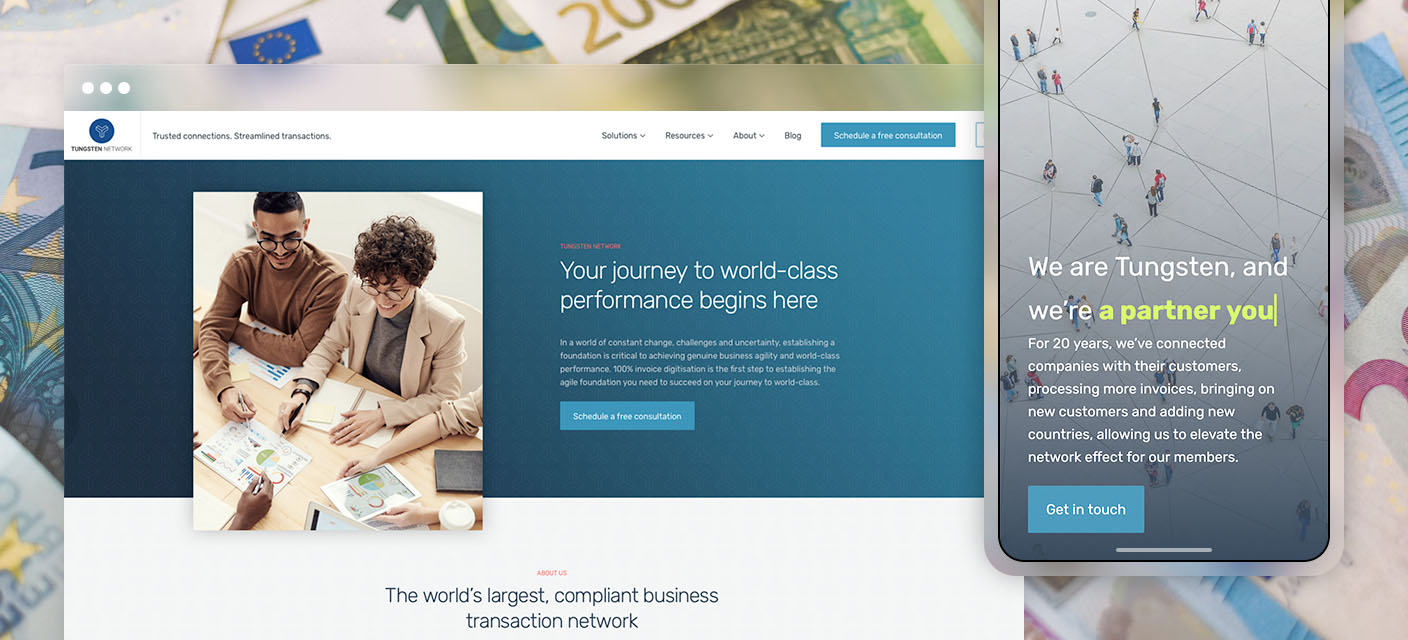Case study image for Tungsten Network