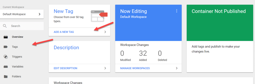 Creating a tag on Google Tag Manager