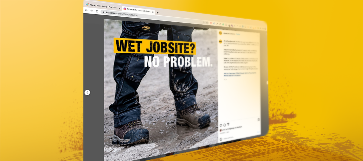 Case study image for DeWalt Social Media
