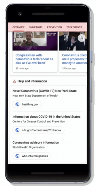 Google Launches COVID-19 Info Site & New Search Experience for Coronavirus Queries