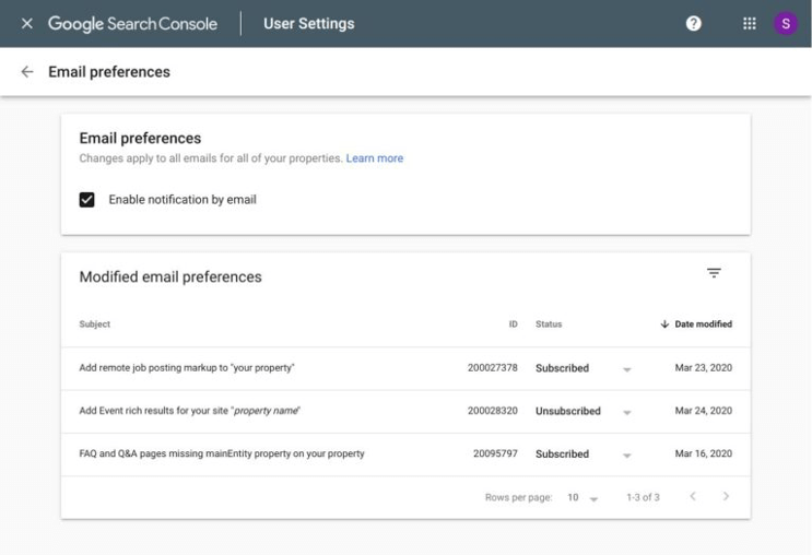 Google Search Console Updates: More Control Over Data & Email Notifications